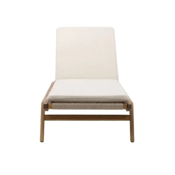Oasis Wooden Sunbed with Cushion FSC Acacia, No Wheels
