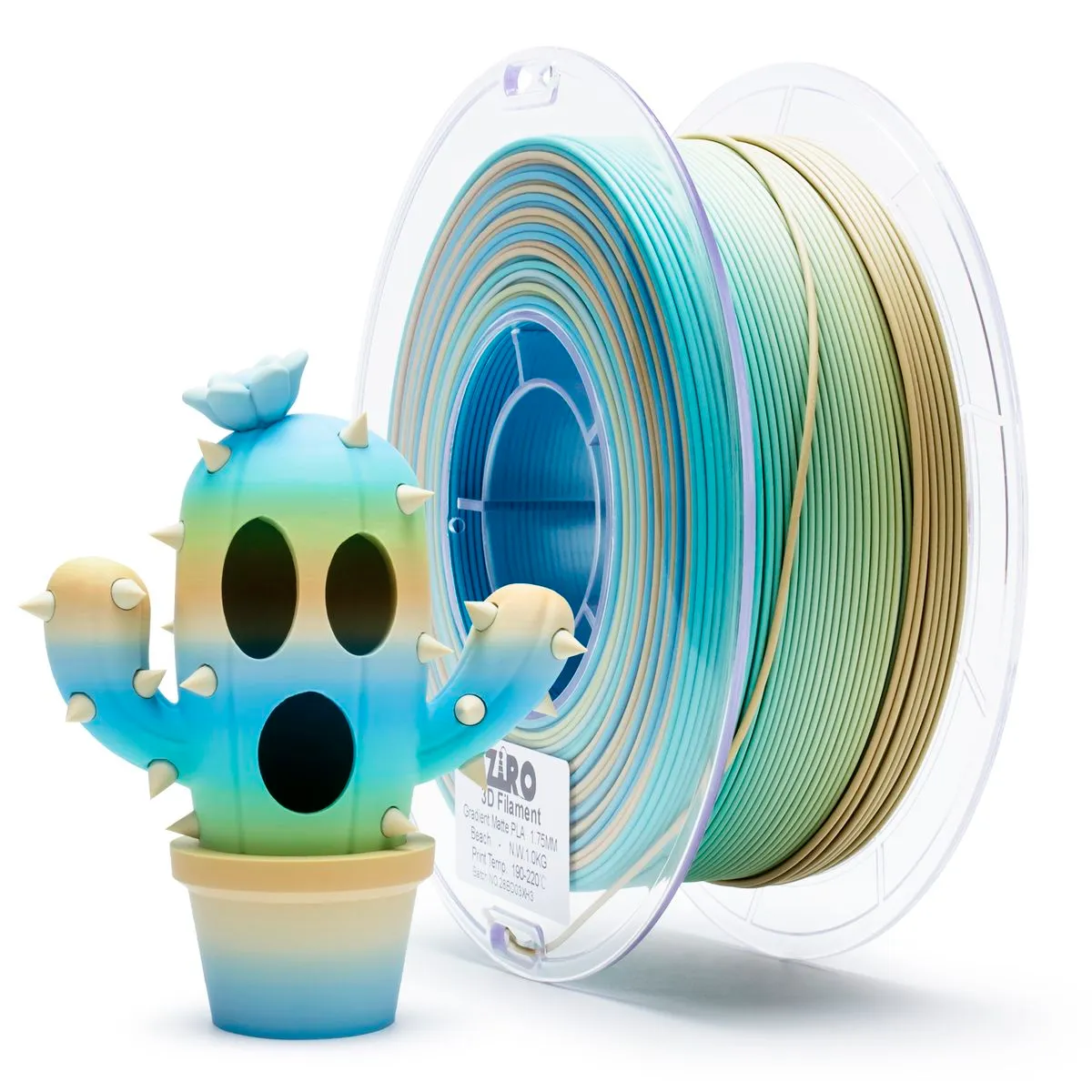 Ziro Gradient Matte PLA 3D Filament - Beach