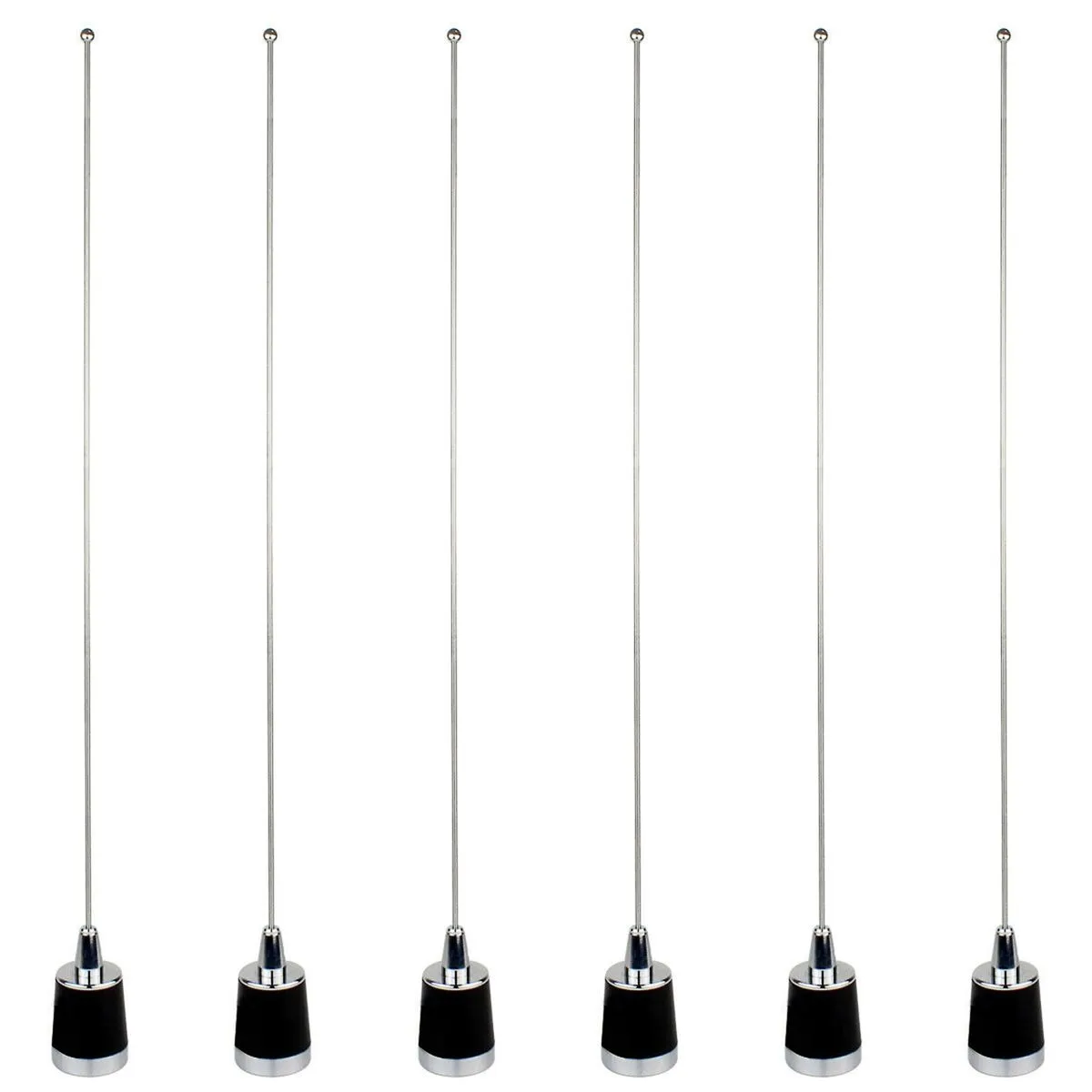 6 x Sdn1 Nmo Dual Band Antenna 144/430Mhz Vhf/Uhf Compatible with Universal