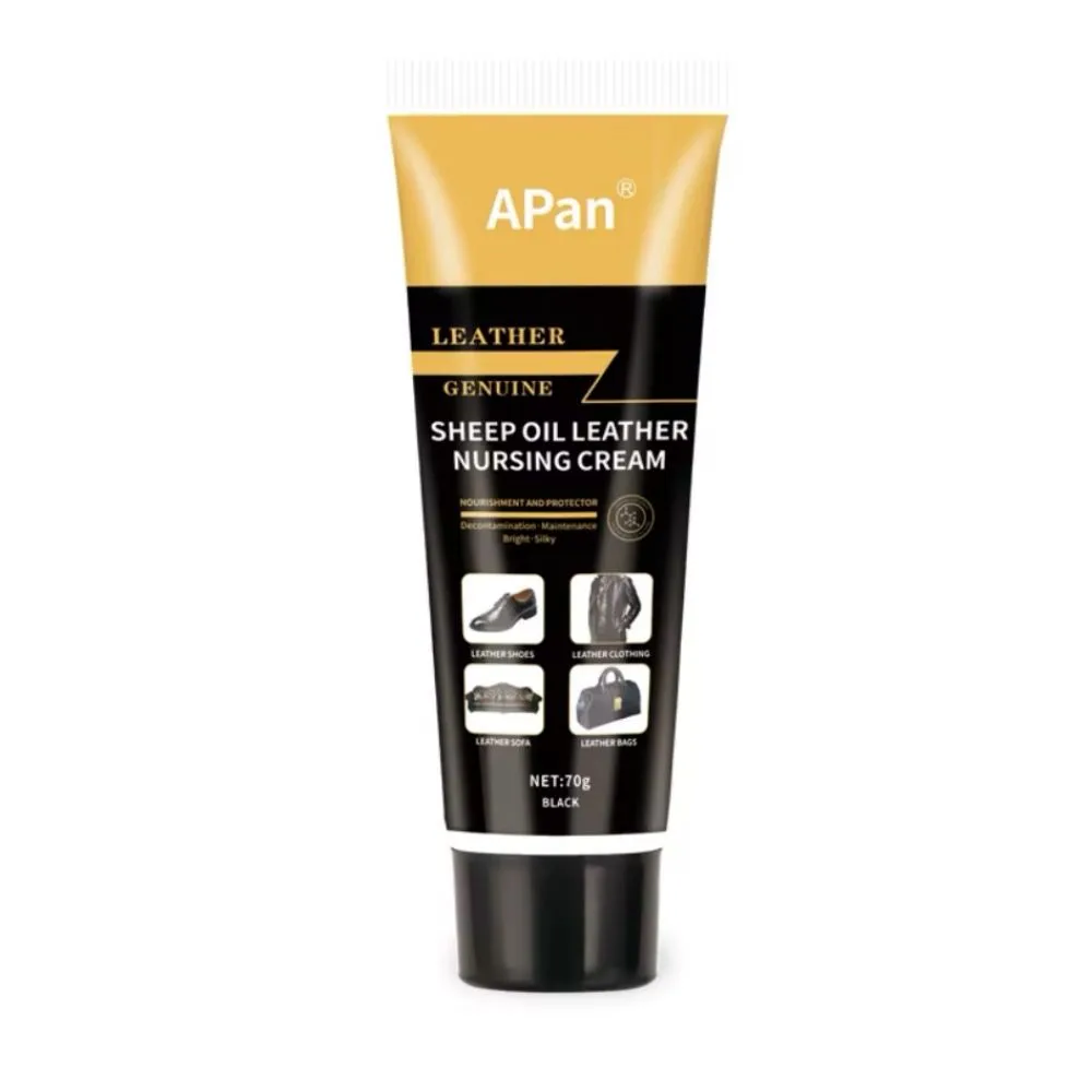APan Leather Leather Sheep Oil Nursing Cream - Shoe Care - Black