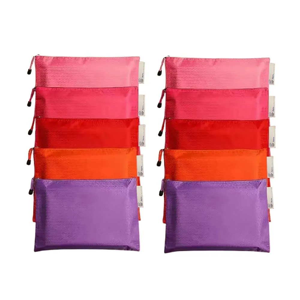Paper Lion 10pcs A5 Size Waterproof Pencil Cases/Notebook Bags Warm Color