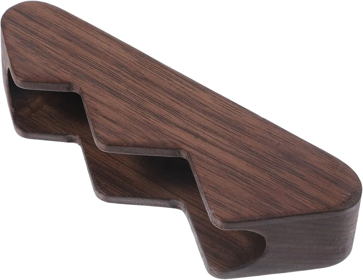 Wooden Business Card Holder Box Desk Organizer Card Holder Display Stand