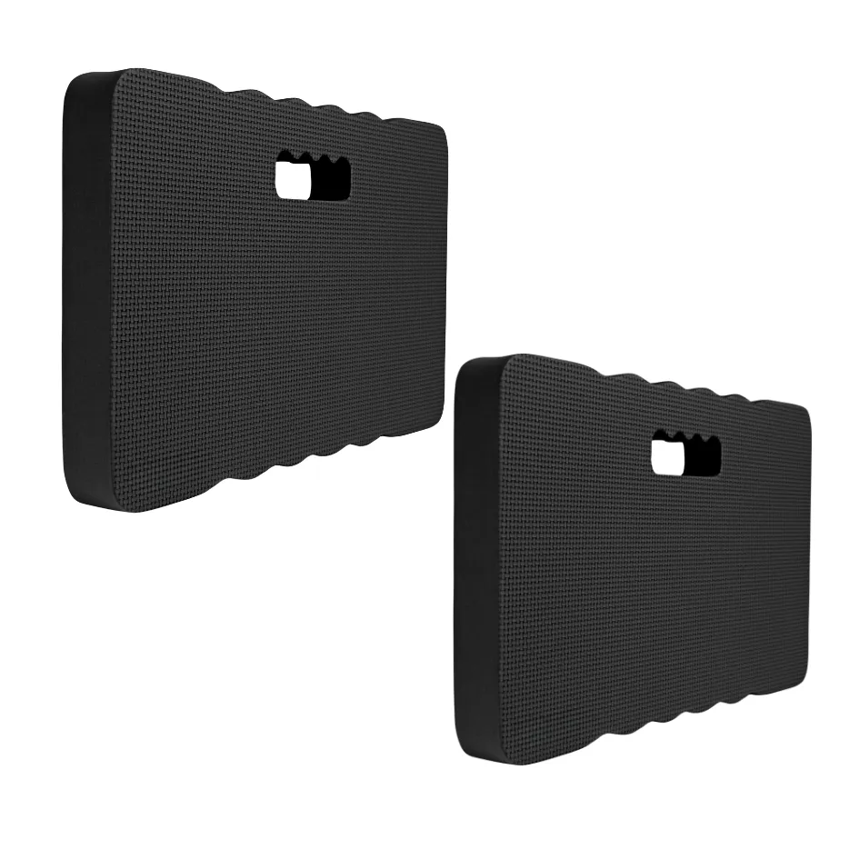 2-Pack EVA Foam Knee Pads for Exercise, Floor Work & Gardening - Black