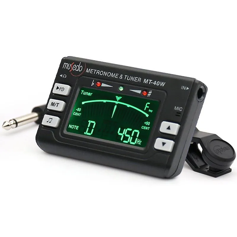 Metronome Chromatic Tuner Microphone Clip On Tuner for Wind Instruments