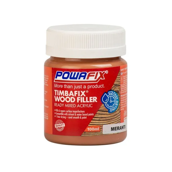 Powafix - Timbafix Wood Filler Meranti 100ml - 12 Pack