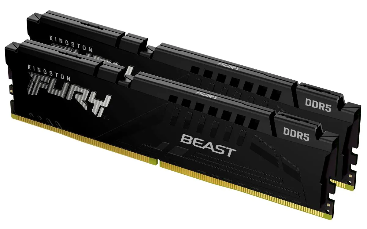 Kingston FURY Beast Black 32GB 5600MT/s DDR5 CL36 DIMM (Kit of 2) Memory
