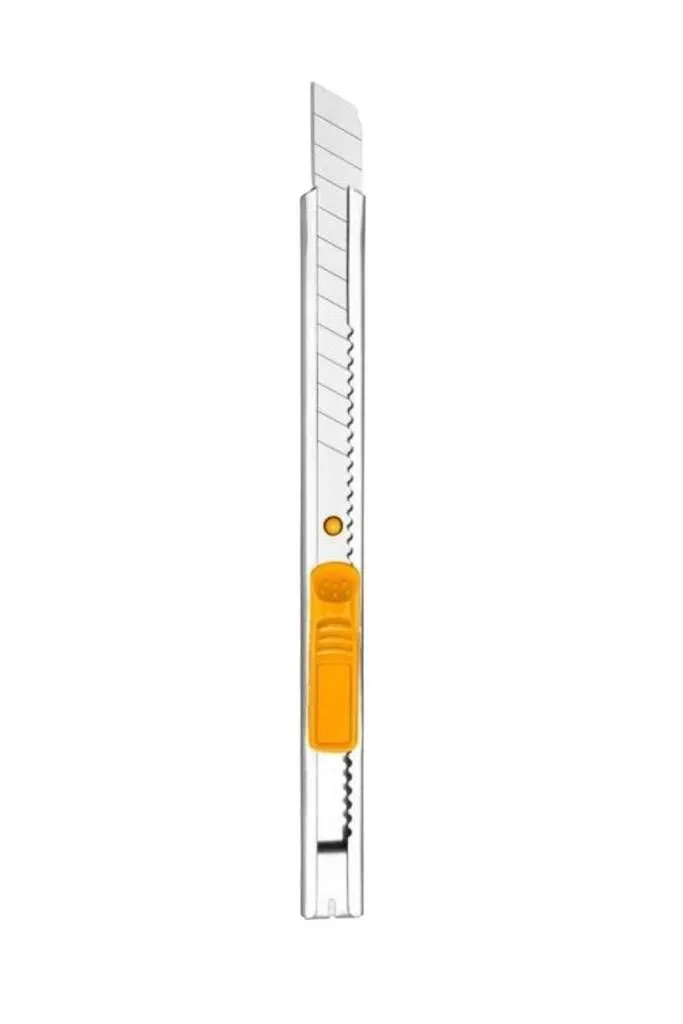 Ingco - Stainless Steel Snap-Off Knife (132 mm) + 1 Blade (9 mm x 80mm)