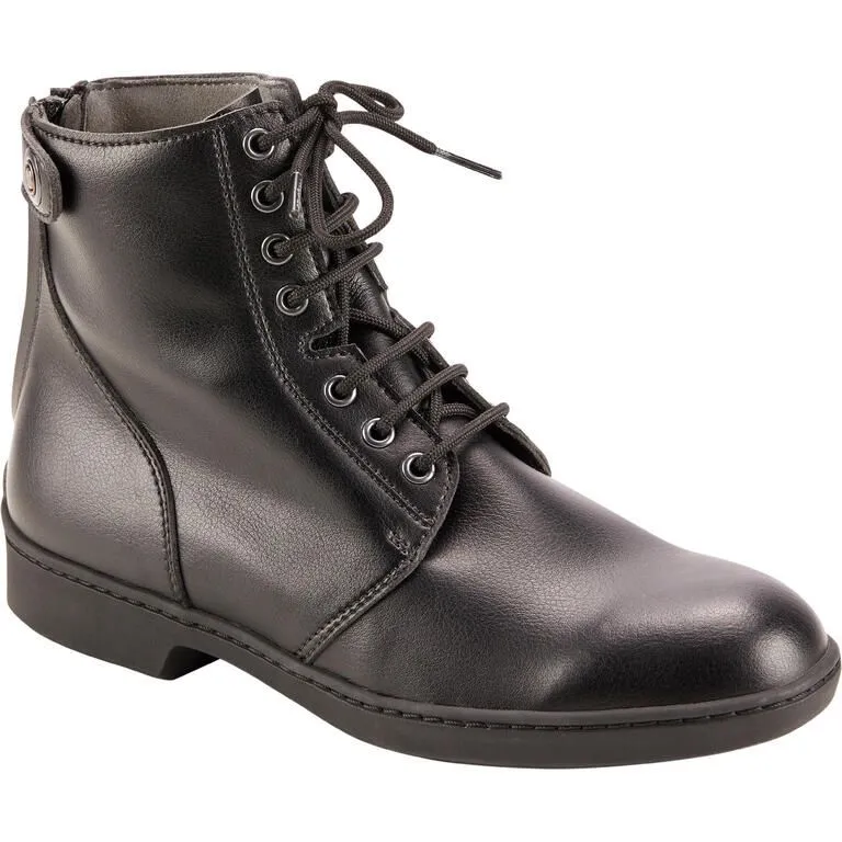 Fouganza Synthetic Horse Riding Lace-Up Jodhpur Boots 500 - Adult
