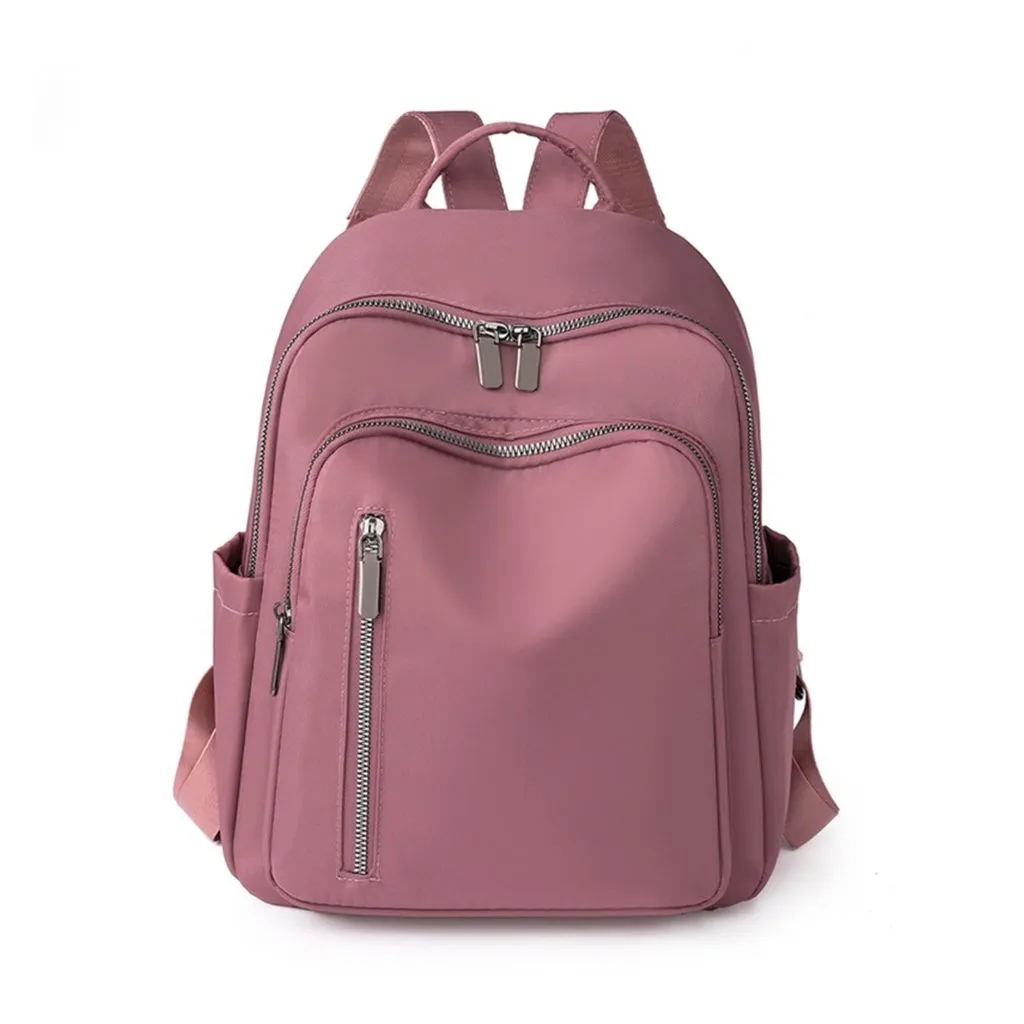 Lightweight Water-Resistant Pink Womens Casual Backpack