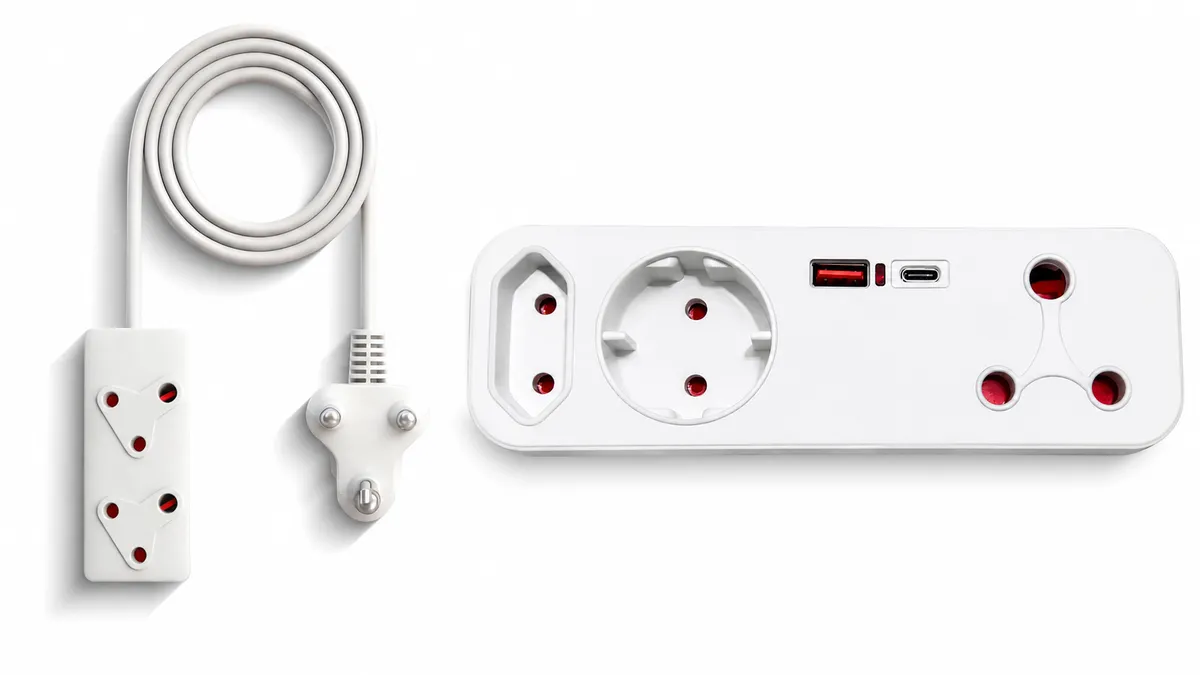 5M Extension & USB Power Strip Combo