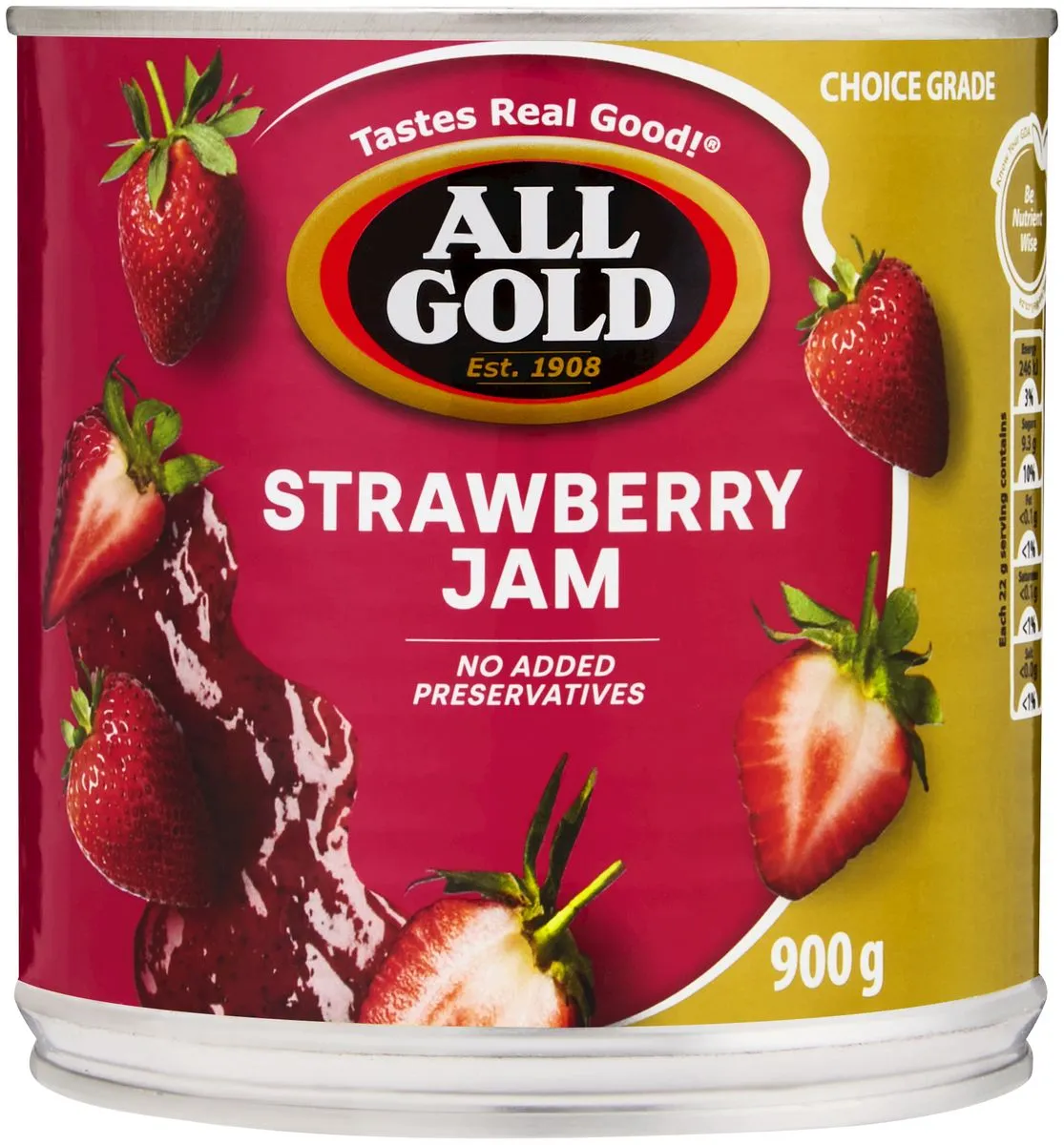 All Gold - Strawberry Jam 6x900g