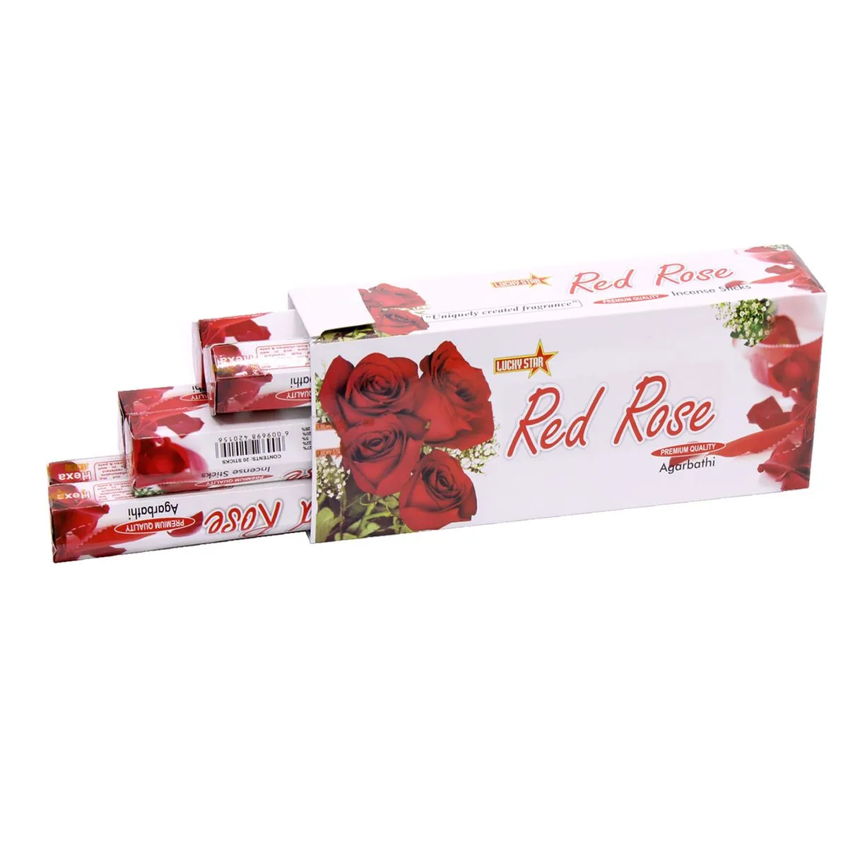 Incense Sticks - Red Rose 9" - 120 Sticks