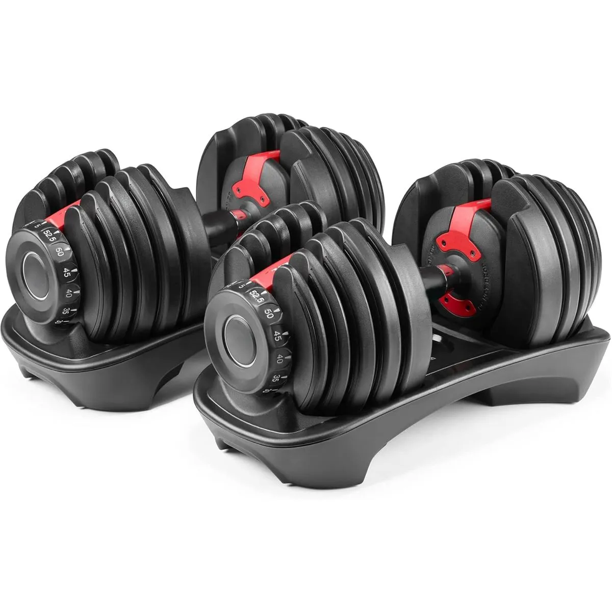 24kg Adjustable Dumbbell Pair Anti-Slip Handle Free Weights Dumbbell set