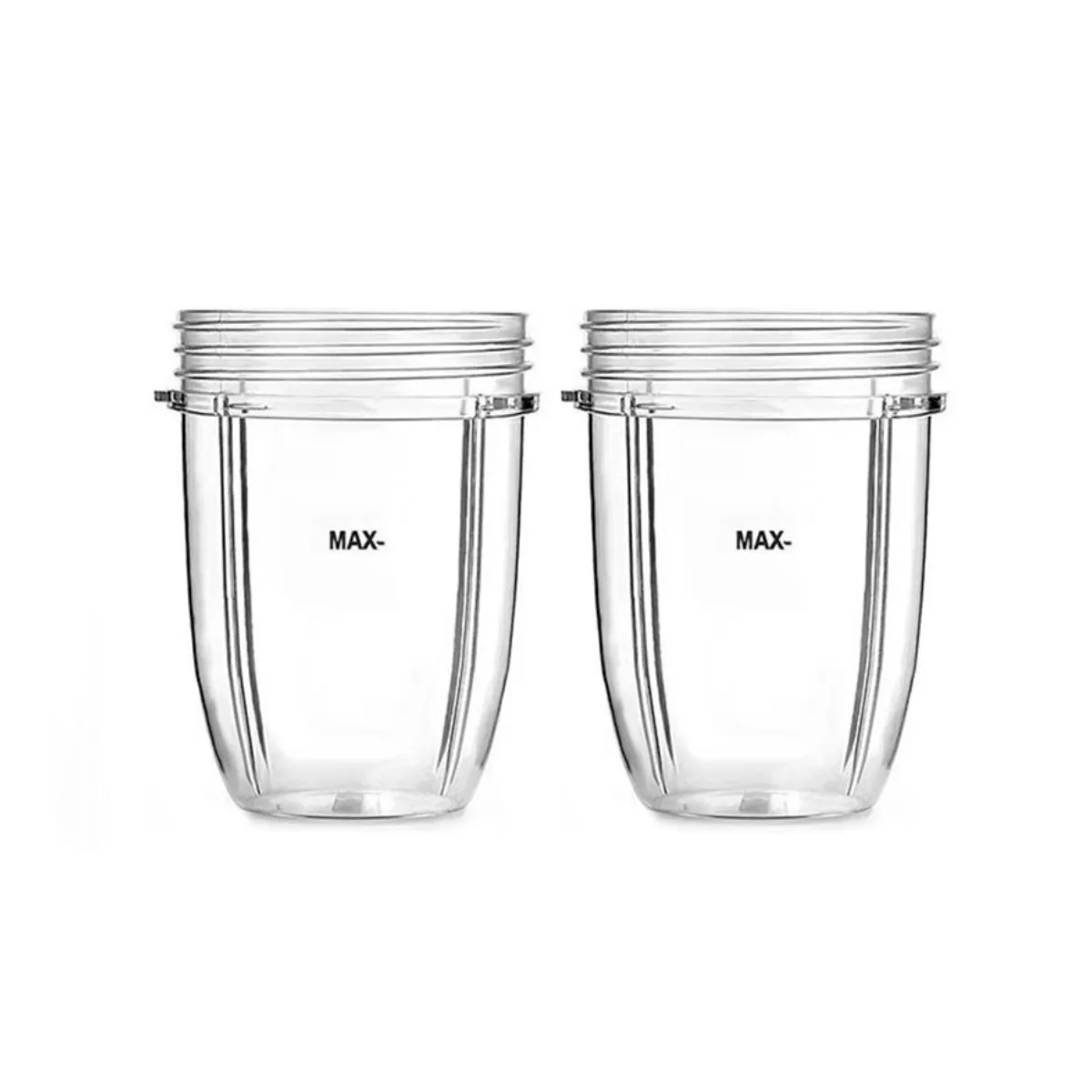 Replacement Cups with Lids (530 ml) - Set of 2 compatible with Nutribullet