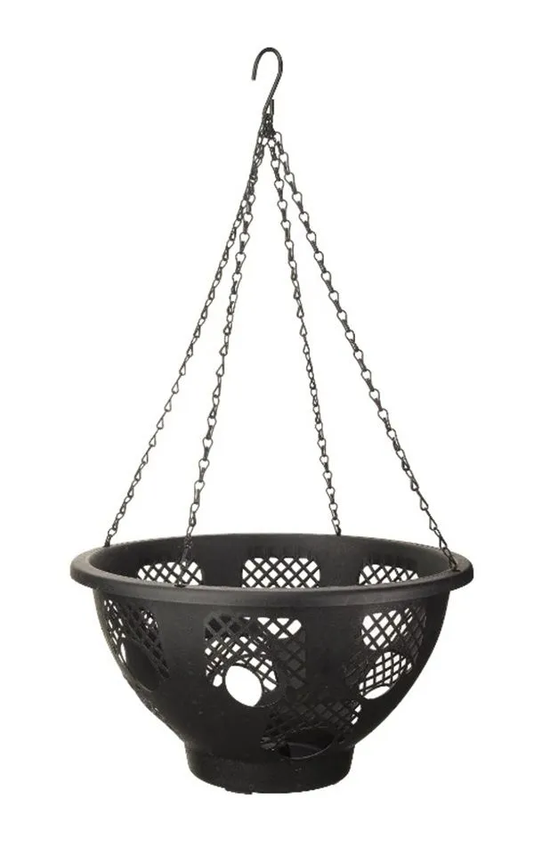 Garden Hanging Basket 35cm Black