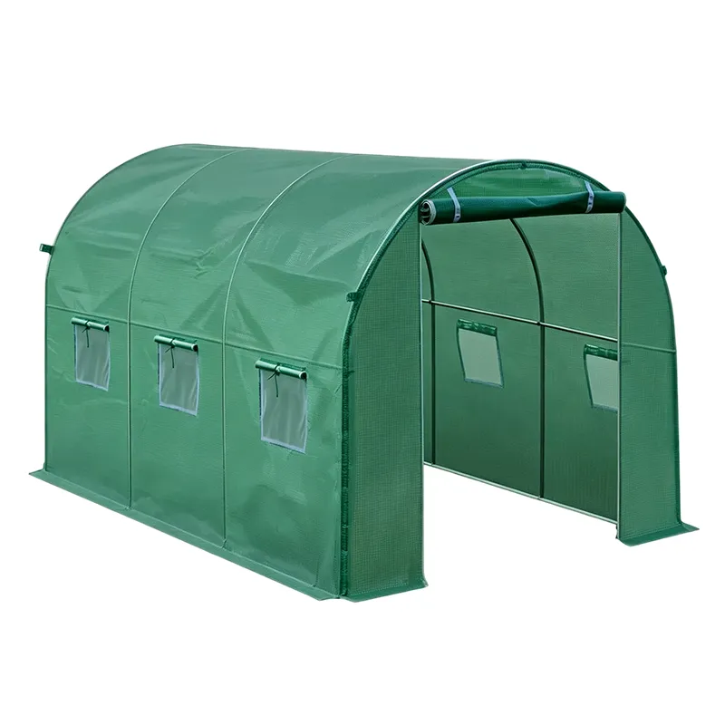 Garden Greenhouse Tunnel Gardening Grow Tent with Windows 3x2x2M
