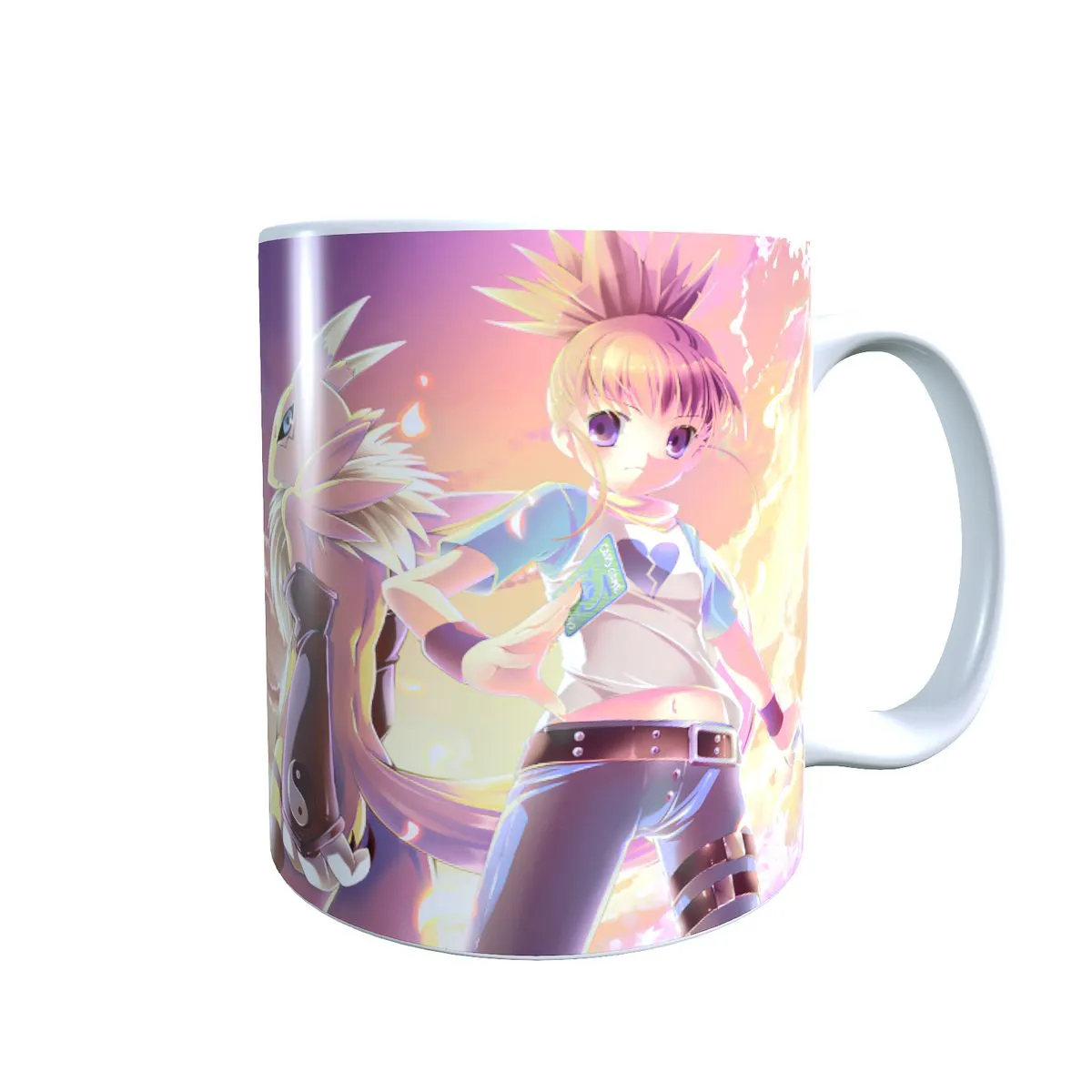 Ruki & Renamon - Digimon Themed Coffee Mug