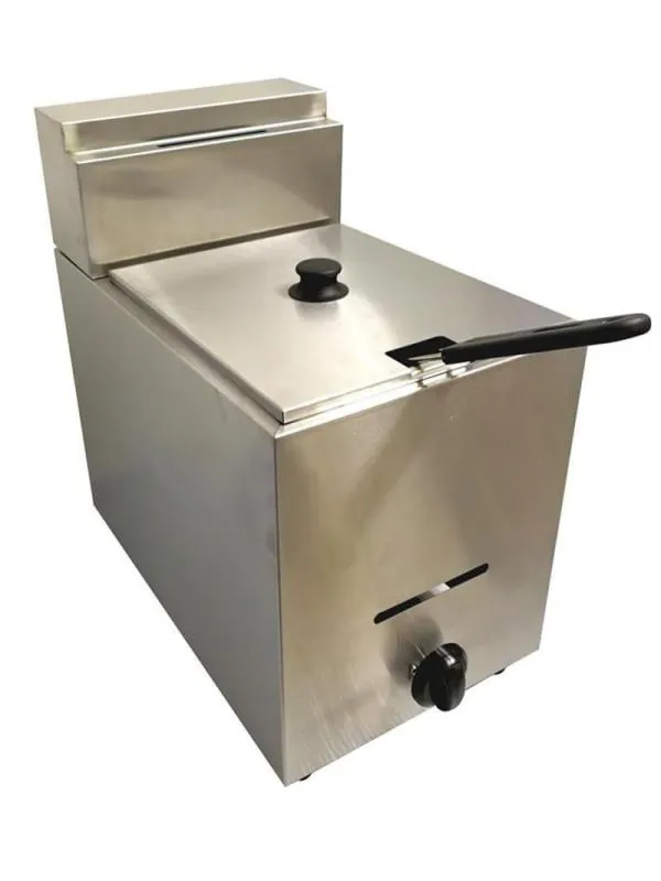 Single Gas Fryer - Stainless Steel