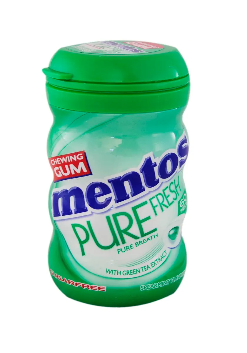 Mentos Bottle Gum - Pure Fresh Spearmint 6 X 105 g