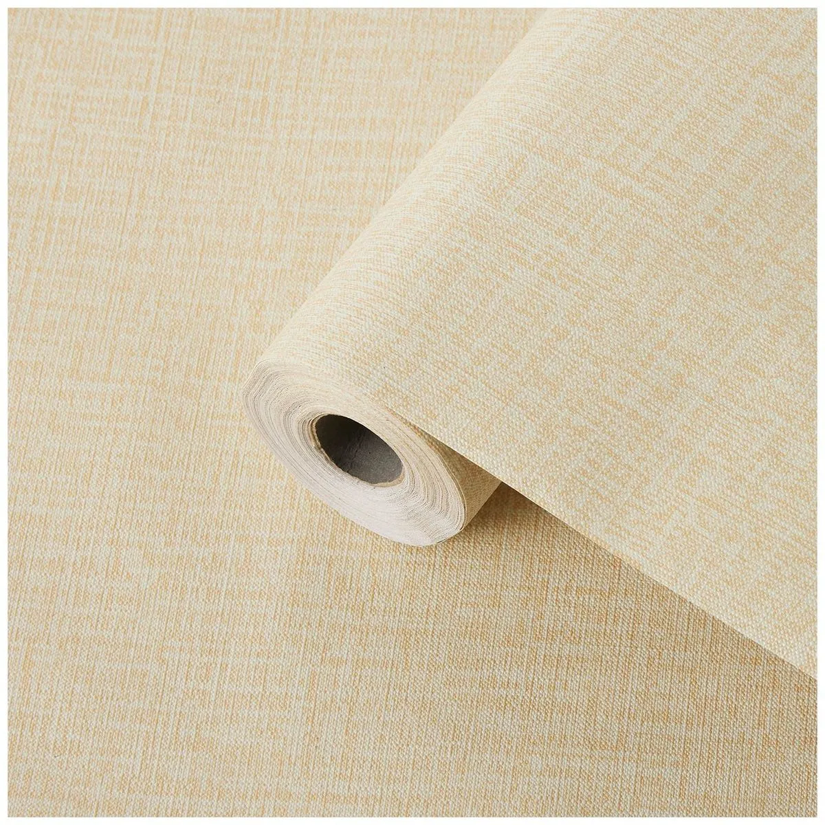 Chenshia Waterproof Textured Fabric Contact Wallpaper Home Kitchen Cabinets - Beige