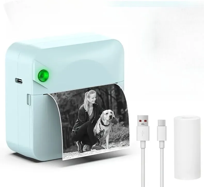 Portable Bluetooth Mini Thermal Printer Label Photo Printer Mistake Printer