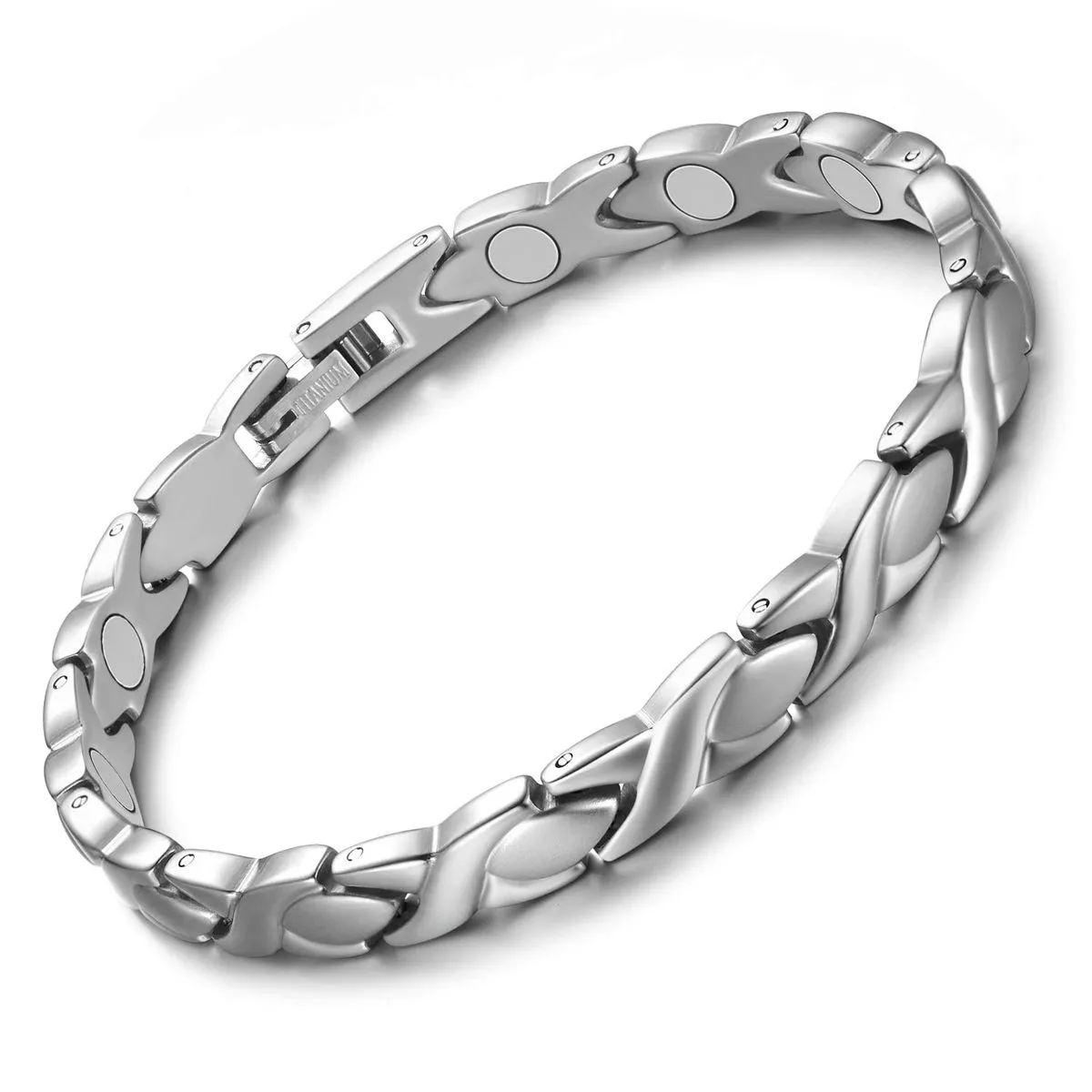 Magnetic Bracelets for Women, Pure Titanium Magnetic Bracelets, Adjustable