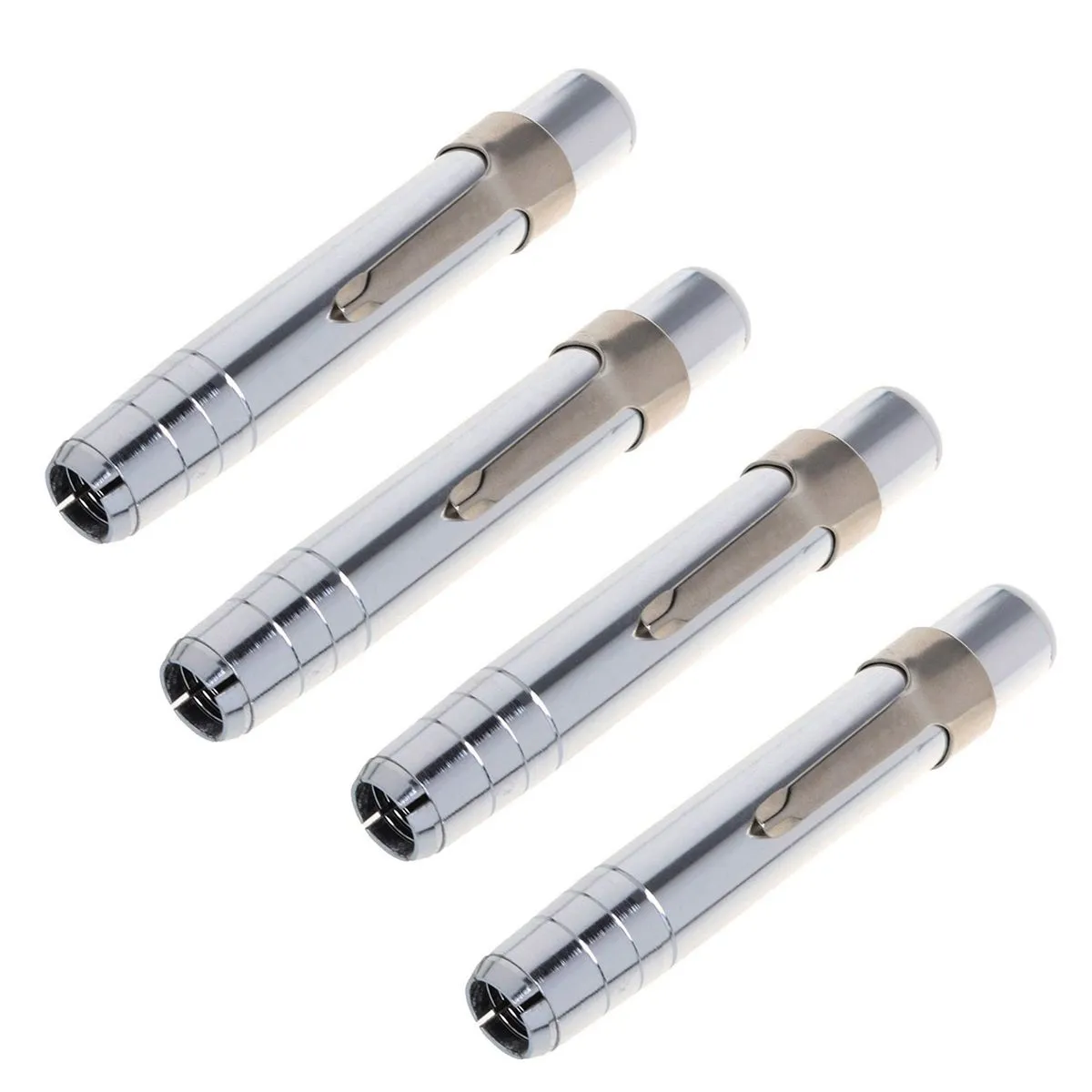 4 Pcs Silver Aluminum Alloy Chalk Keeper Holder