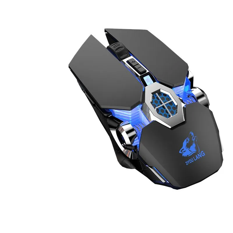 Ziyou Lang - Ergonomic 2.4G Wireless 2400DPI Gaming Mouse Silent - Black