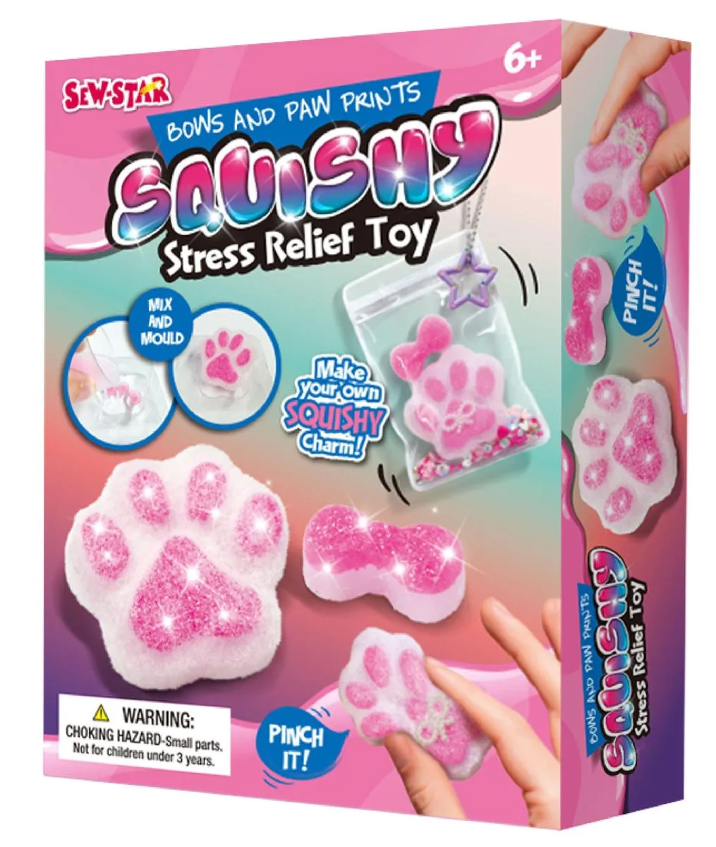 Sew-Star DIY Make Your Own Adorable Pet Paw Squishy Charm