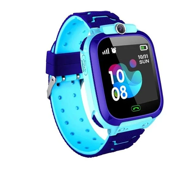Kids Waterproof GPS Tracker Smart Watch - Q12 - Blue