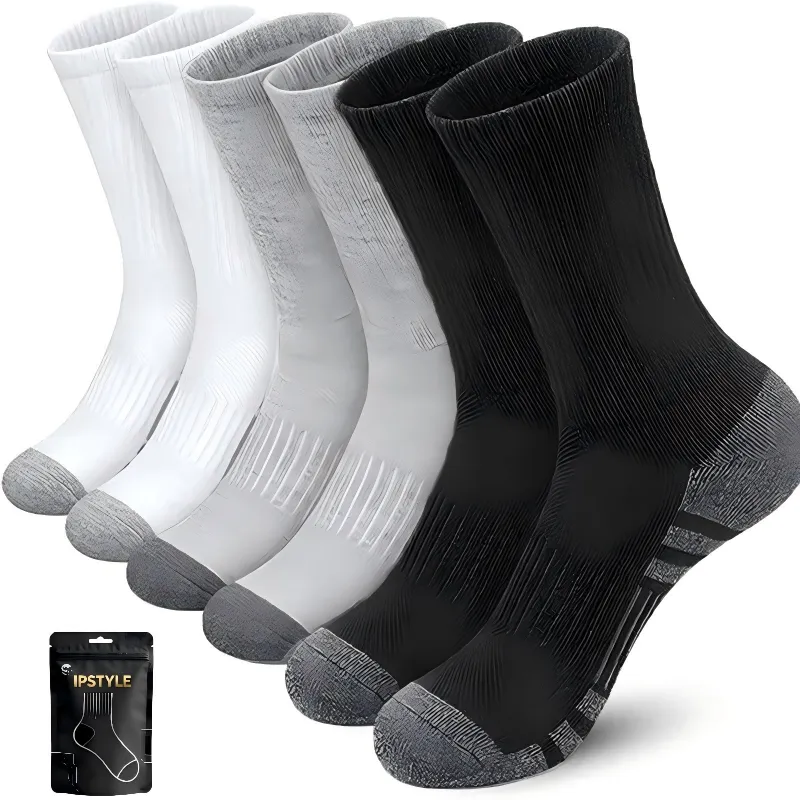 IPSTYLE Men Outdoor Gym Socks Comfortable Soft Ground-Gripping Football