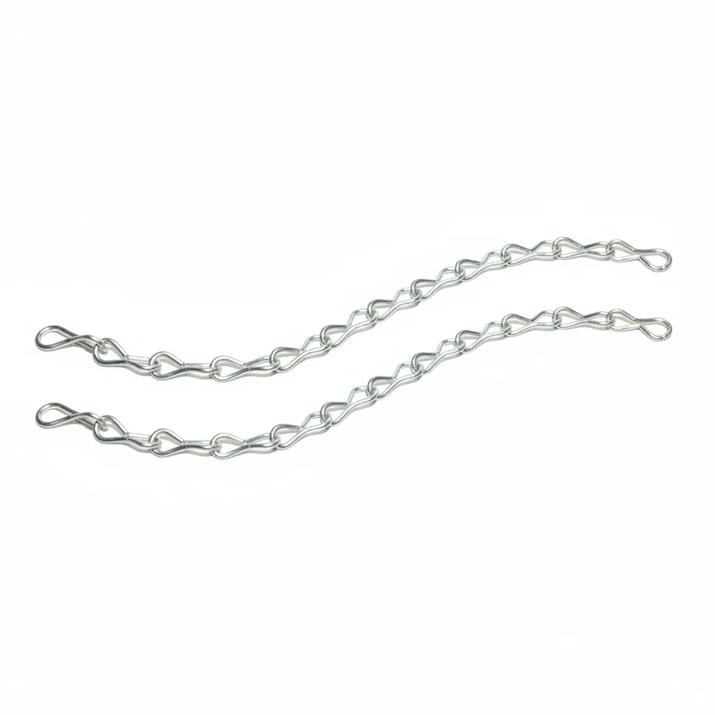 Krafft Zinc Plated Steel Chain 2.0mm x 1m for Hanging Applications - 2 Pack