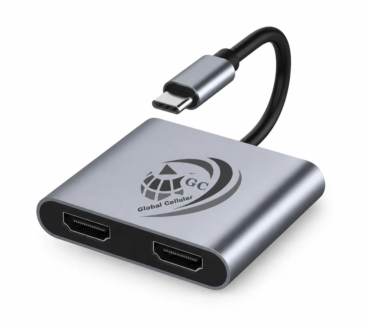 USB Type-C to Dual HDMI Adapter 4K 60Hz with PD Charging & Dual Display Hub