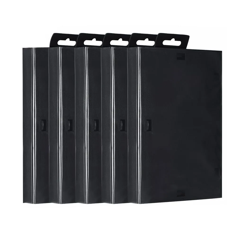 5PCS Empty Game Cartridge Shell Case Compatible with Sega Genesis Black