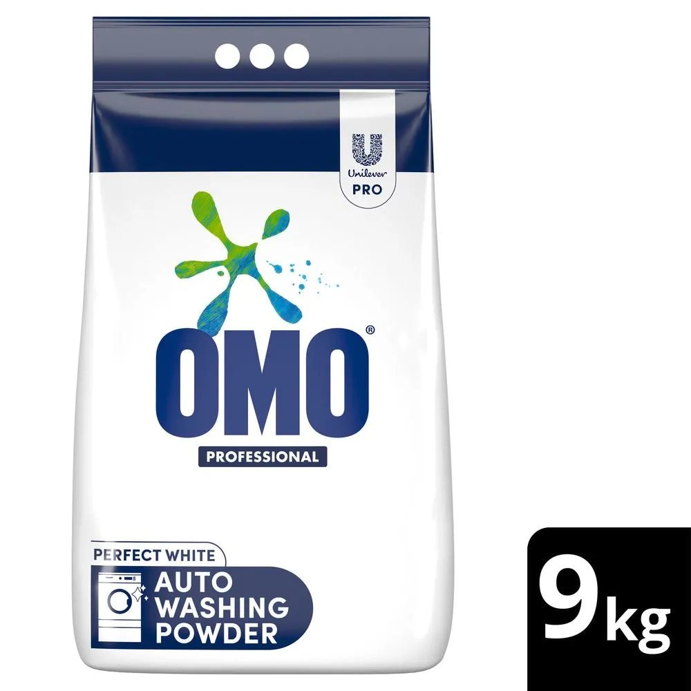 OMO Professional Perfect Whites Auto Washing Powder Detergent 9kg