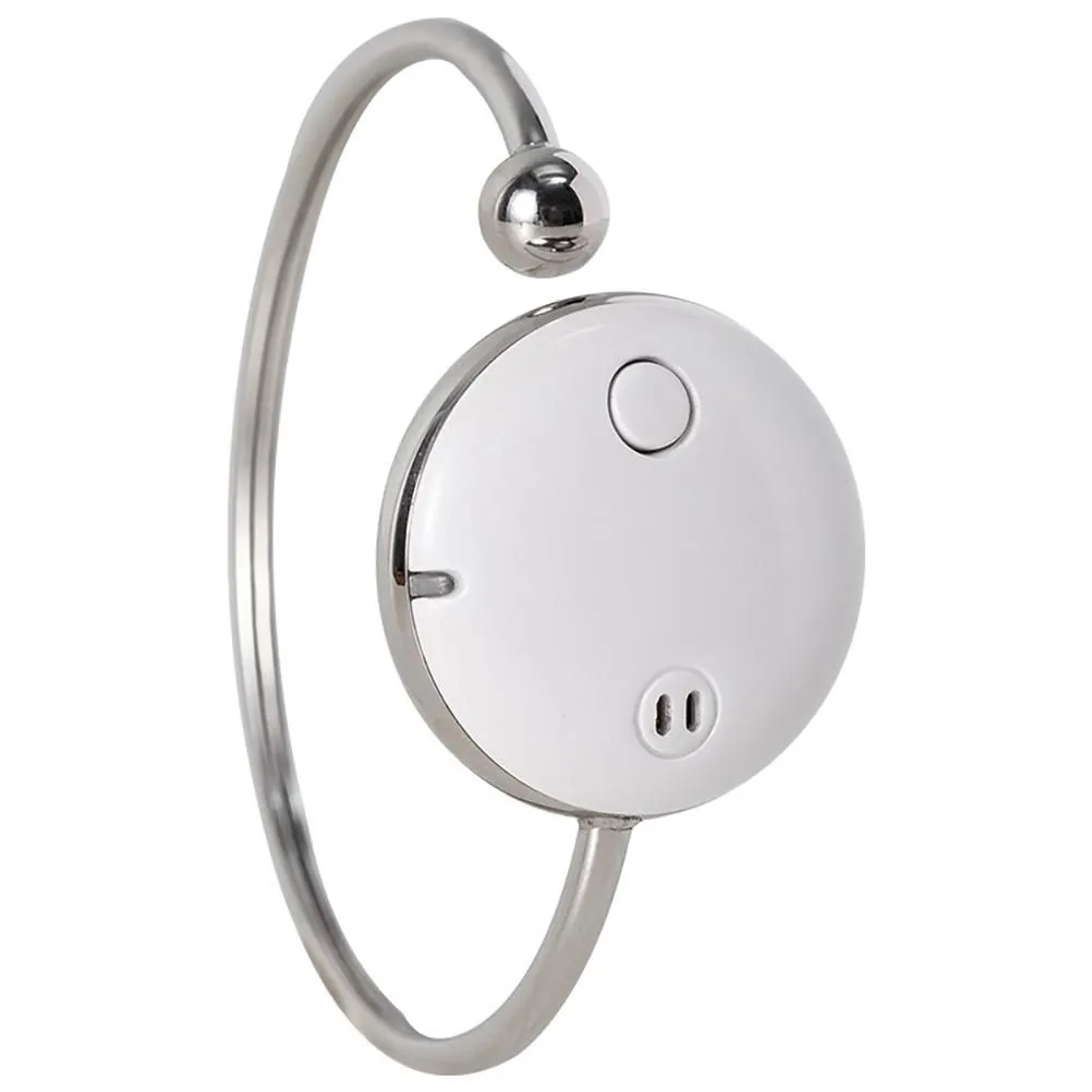 White Ultrasonic Mosquito Repellent Band