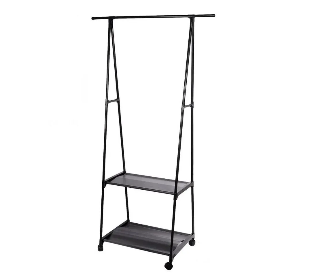 Multi-Hanger Rack, Shelves, And Casters
