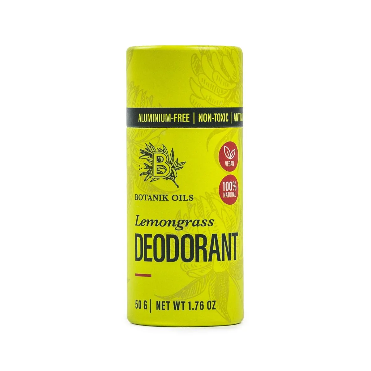 100% Natural Deodorant - Lemongrass