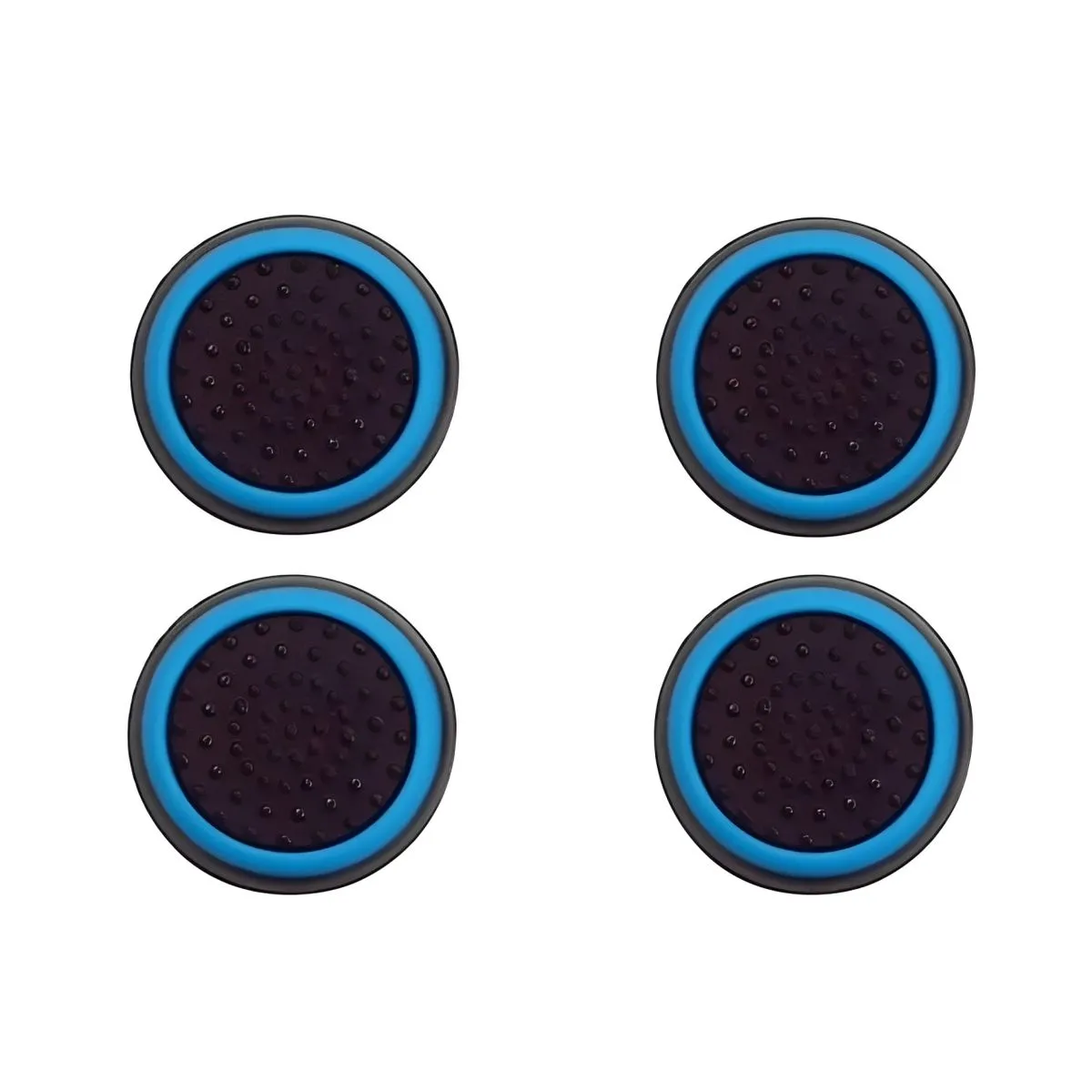 Wireless Control Thumb Grip Covers 4 Pcs Silicone Compatible with PS4/Xbox - Blue, Black