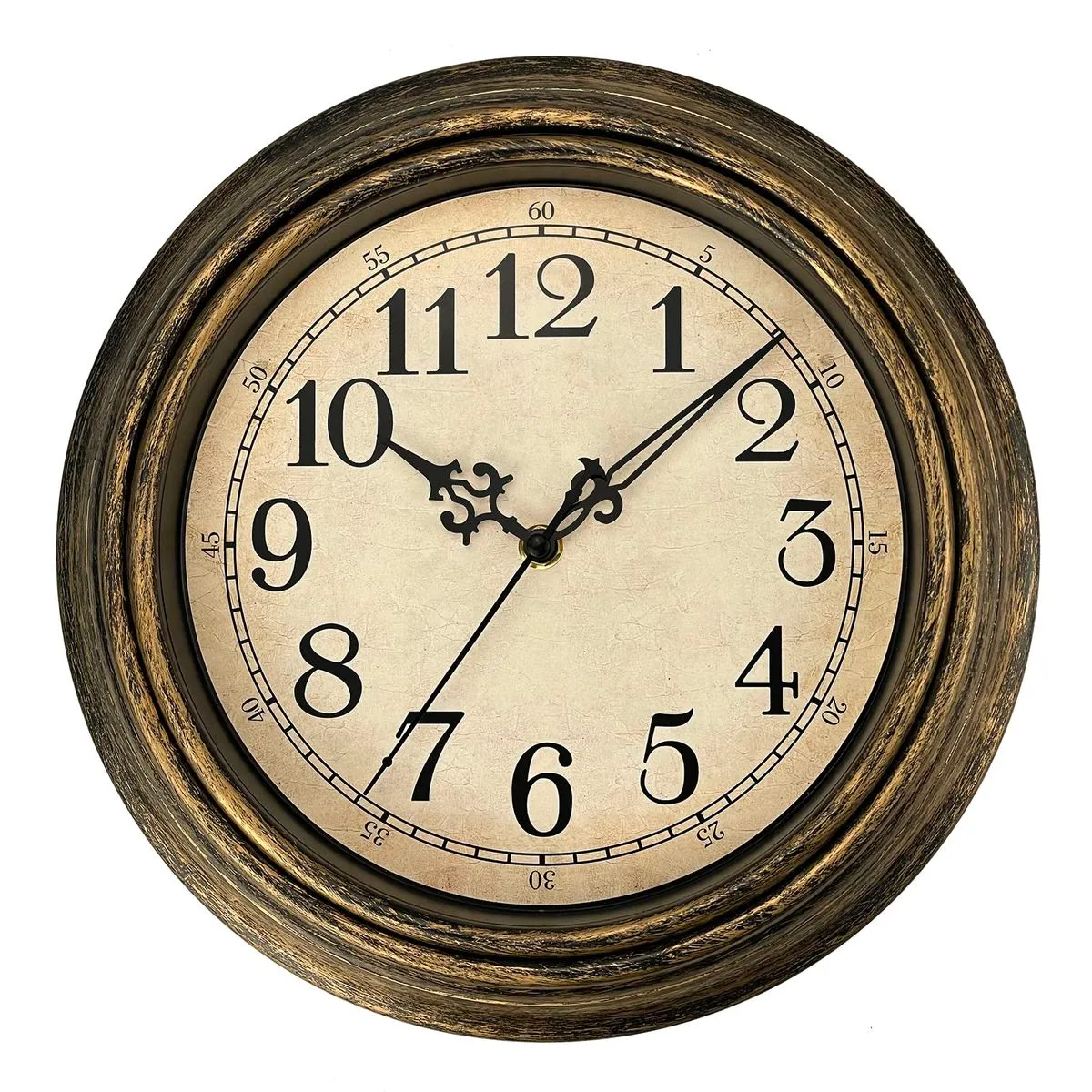 Wall Clock,30cm Non Ticking Silent Vintage Wall Clocks Living Room Bedroom
