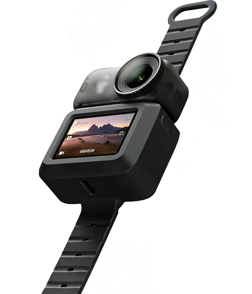 Adjustable Silicone Wrist Strap & Protective Case Compatible with DJI Nano - Black