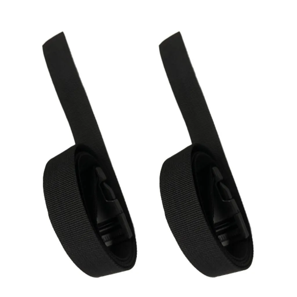 1 Pair 1m 25mm Golf Trolley Webbing Straps with Quick Release Buckle black