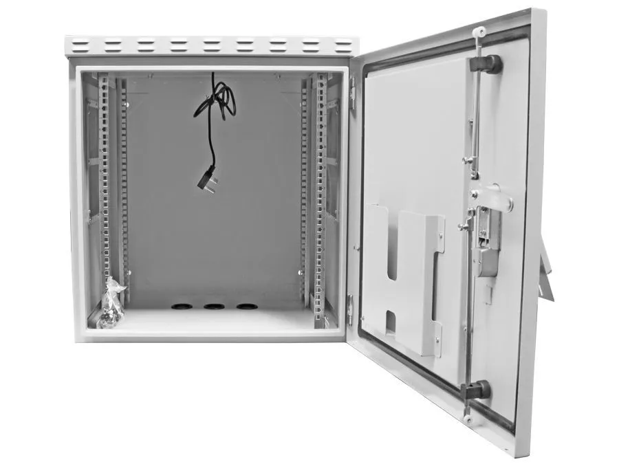 Scoop 12U 450mm Deep Outdoor Network Rack Cabinet with 2 fans CAB-12UO