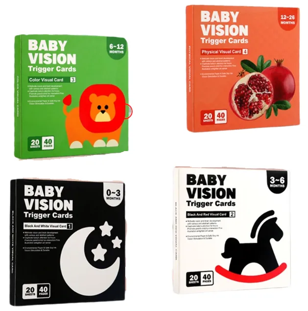 A Set of Four Educational Books, Each Containing 20 Cards