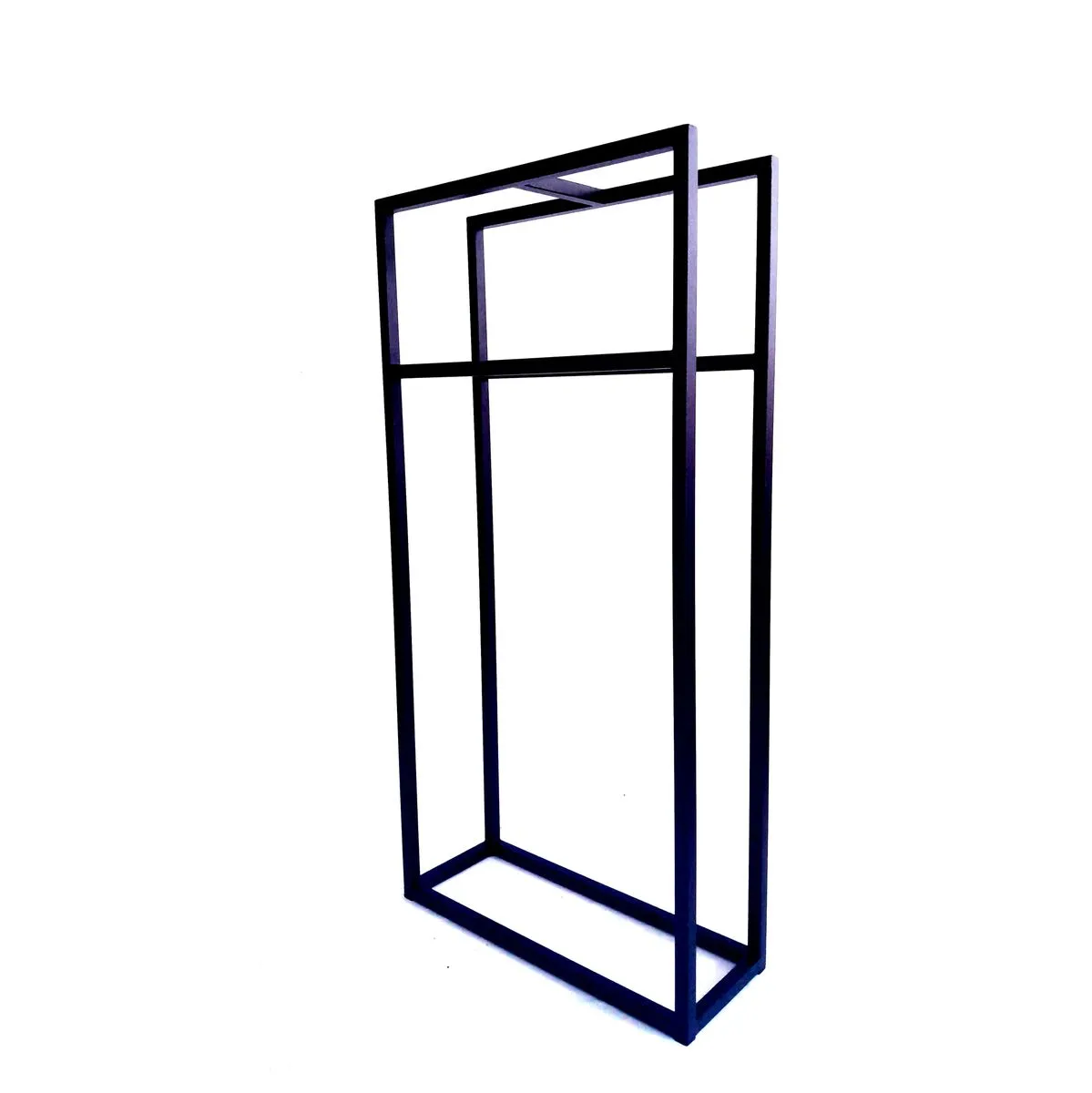 Firewood Holder Stand Rectangular with Kindling Shelf