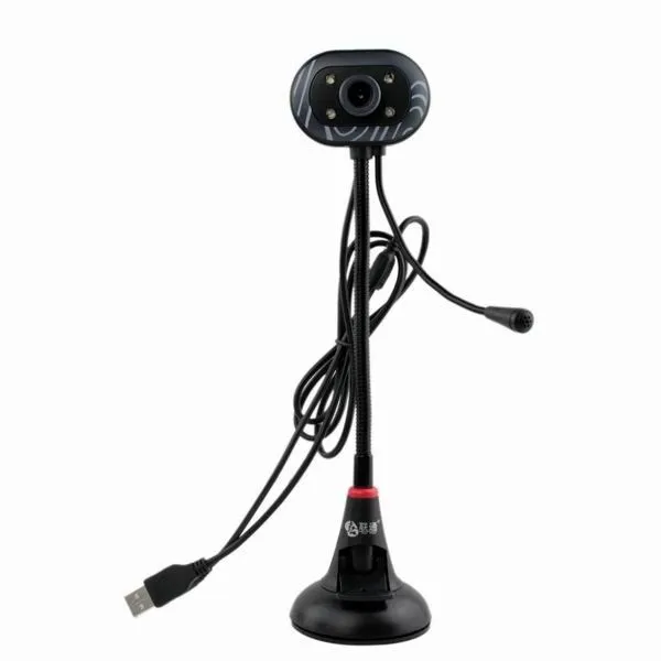 KT&SA 8.0 Megapixel USB Digital PC Camera Webcam with Mic LED Light