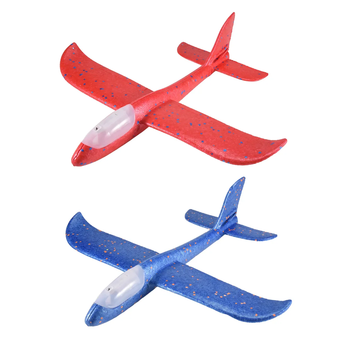 2 Pack Led Light Airplane Toys Throwing Foam Plane Birthday Favors