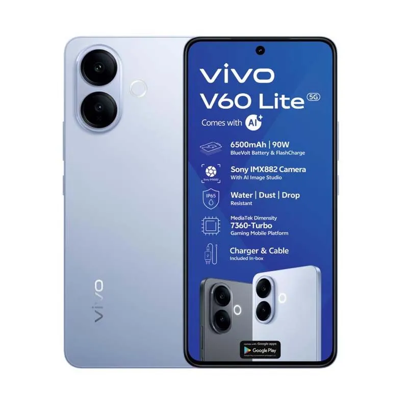 Vivo V60 Lite 5G Dual Sim 256GB - Blue