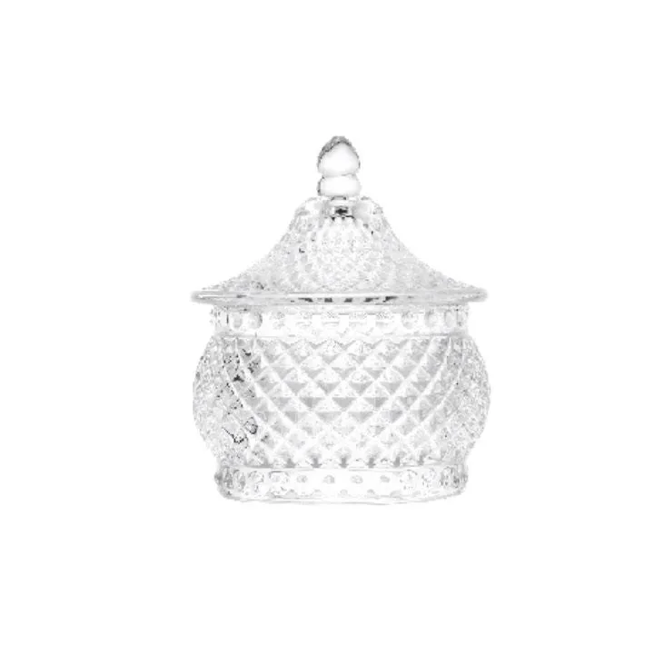 Transparent Crystal Decorative Candy Bowls with Lids - Set of 3 - TG10472