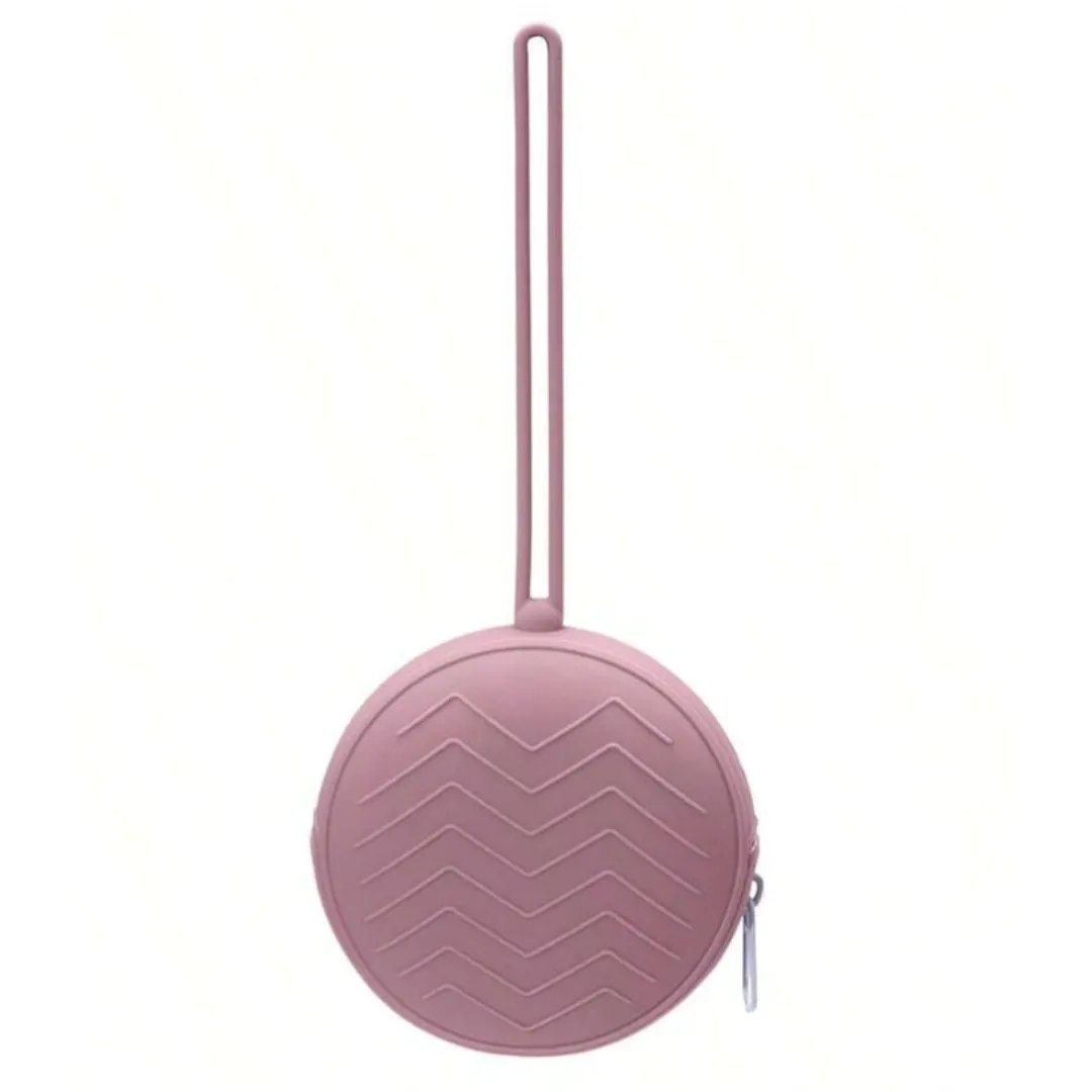 Baby Silicone Pacifier Holder - Dusty Pink